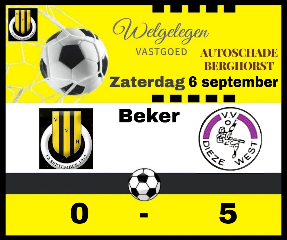 VV HEERDE VERLIEST 2E BEKERWEDSTRIJD VAN DIEZE WEST