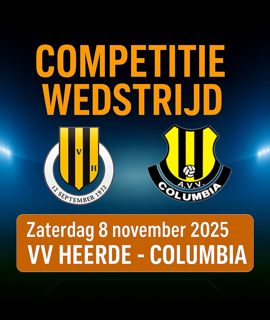 HEERDE VERSLAAT COLUMBIA NA SPANNENDE STRIJD