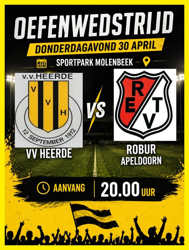 Oefenwedstrijd v.v. Heerde - Robur et Velocitas