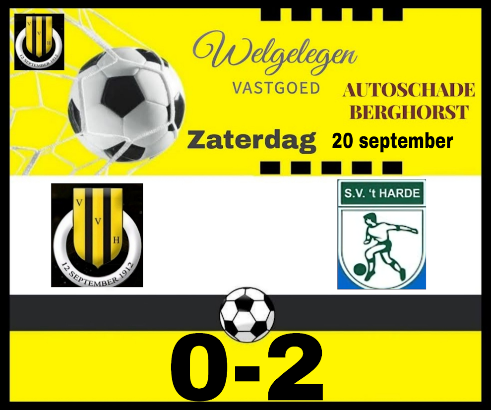HEERDE VERLIEST BIJ START COMPETITIE TEGEN 't HARDE