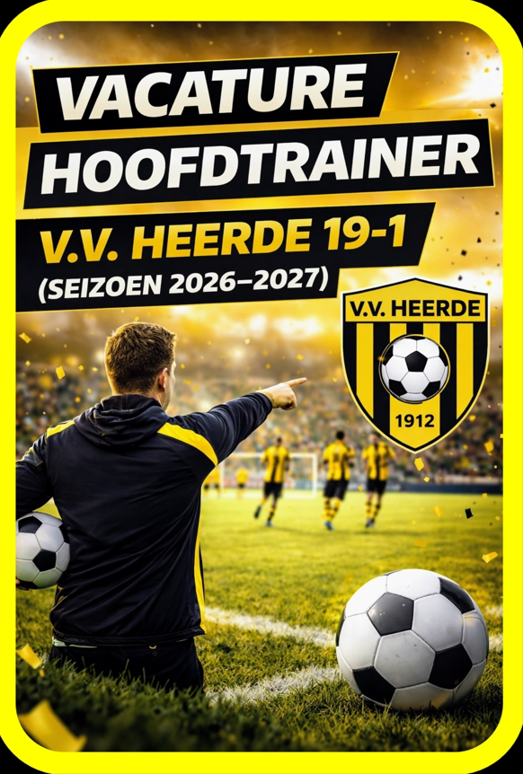 Vacature: Hoofdtrainer VV Heerde JO19-1 (seizoen 2026–2027)