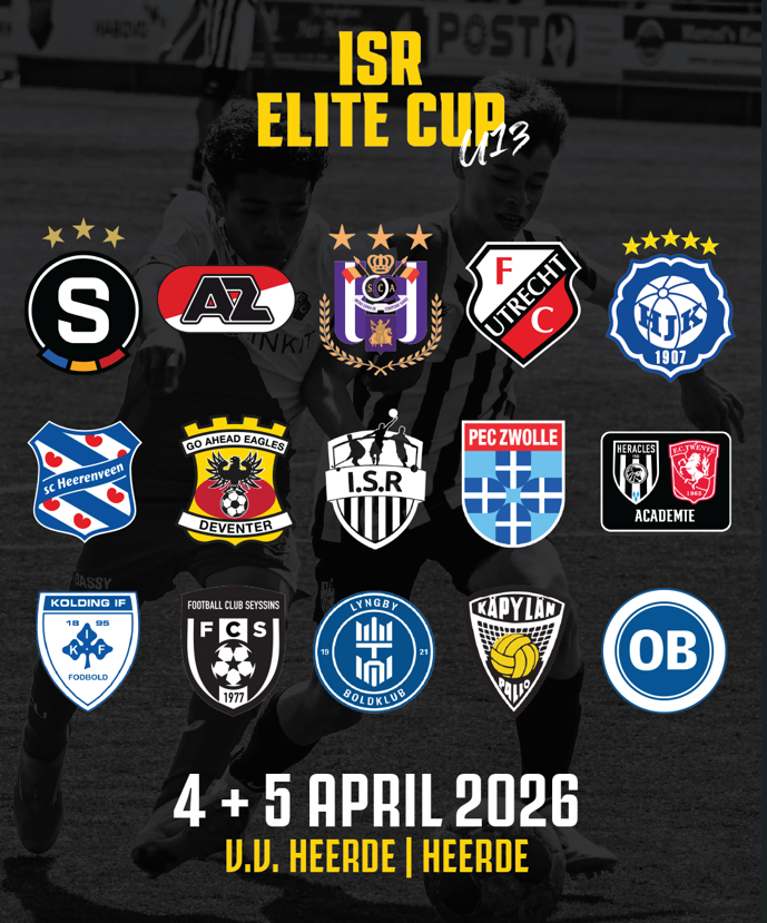 Op 4 en 5 april 2026 organiseert International Sports Revolution  een internationaal jeugdvoetbaltoernooi: de ISR Elite Cup U13.